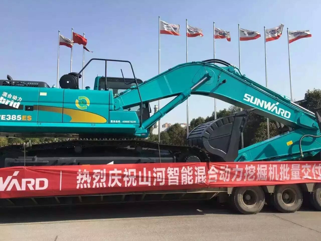 就这样被你征服！必发智能100台液压混淆动力挖掘机挺进矿山