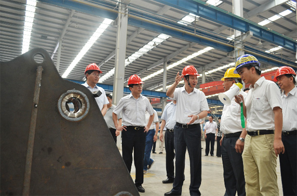 淮北市委书记黄晓武一行调研必发矿装