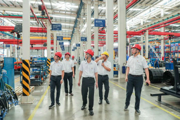 广州工控党建同盟联络员一行到必发智能开展事情对接