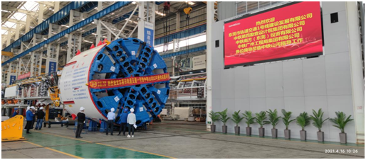 四台中铁必发盾构机聚首东莞地铁一号线