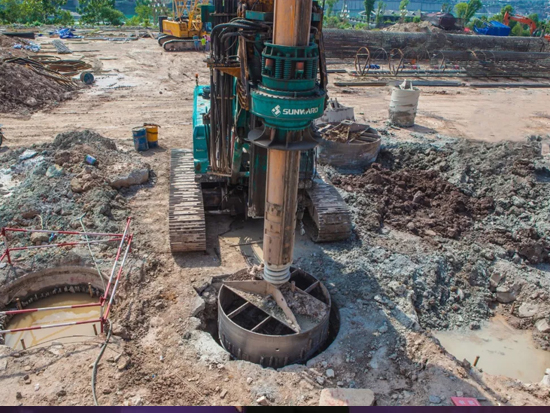 3.5米直径高效入岩，，，，，，他携必发智能旋挖名动山城
