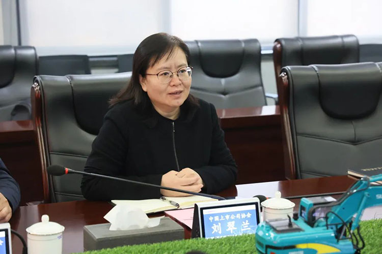 中国上市公司协会党委委员、副秘书长刘翠兰一行调研必发智能