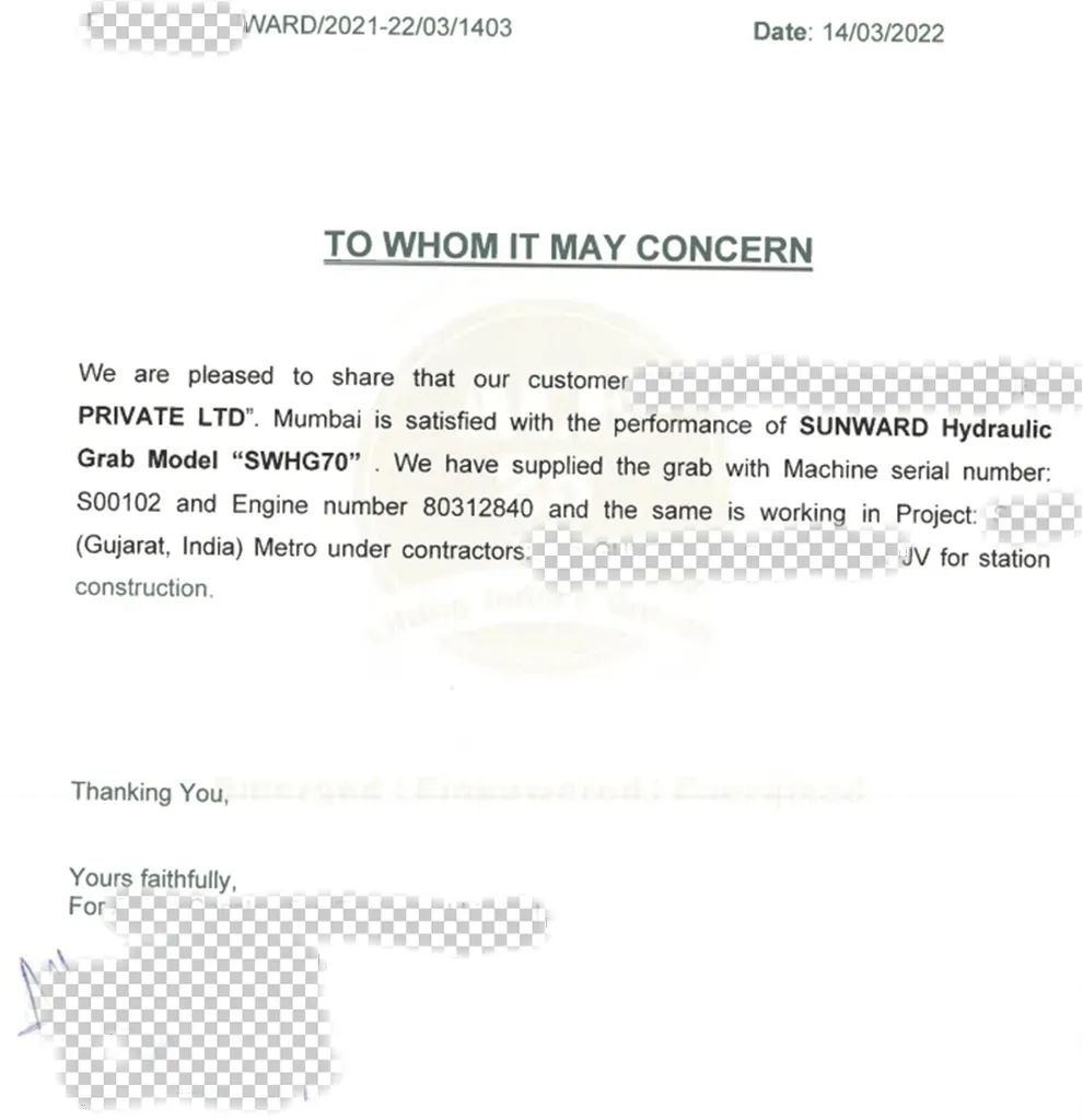 谢谢信！必发智能SWHG70液压抓斗助力外洋基础施工获肯定