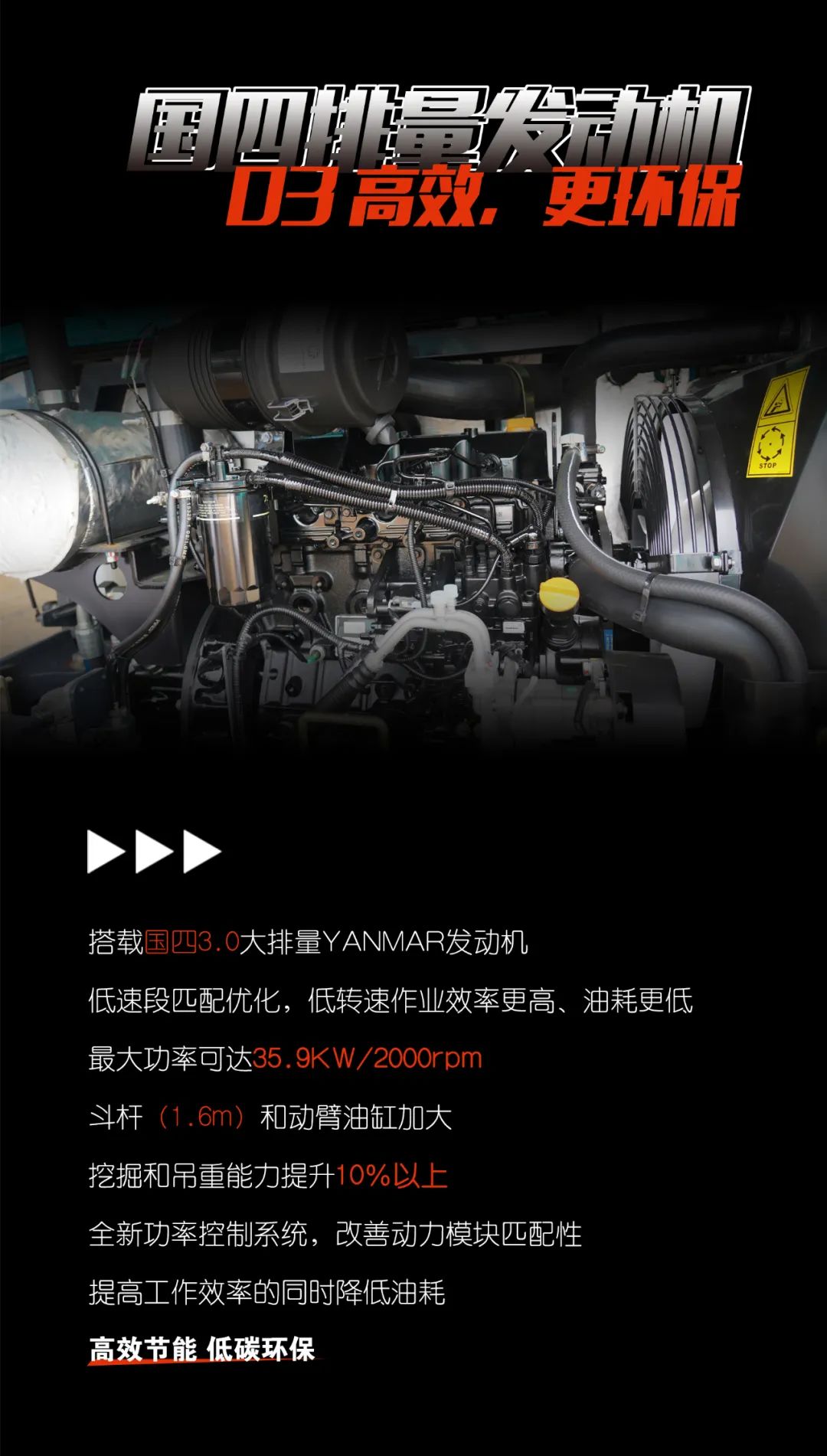 一图读懂 | 献礼七一 · 必发智能SWE60F挖掘机低碳来袭