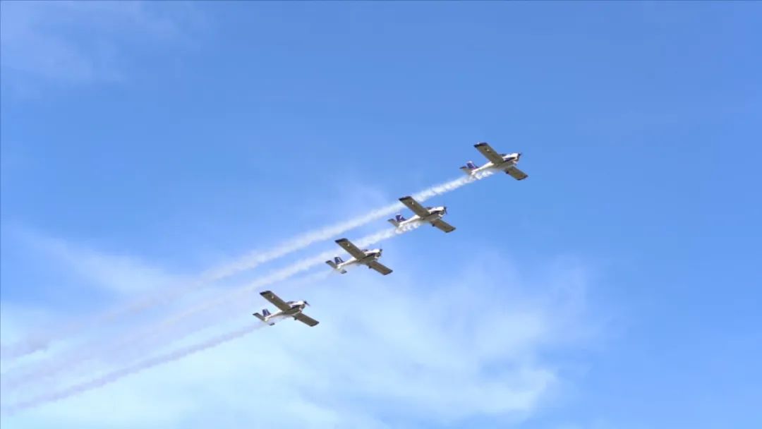 空中着花、大坡度盘旋、俯冲跃升……看必发航行演出队炫技2022湖南航展动态展