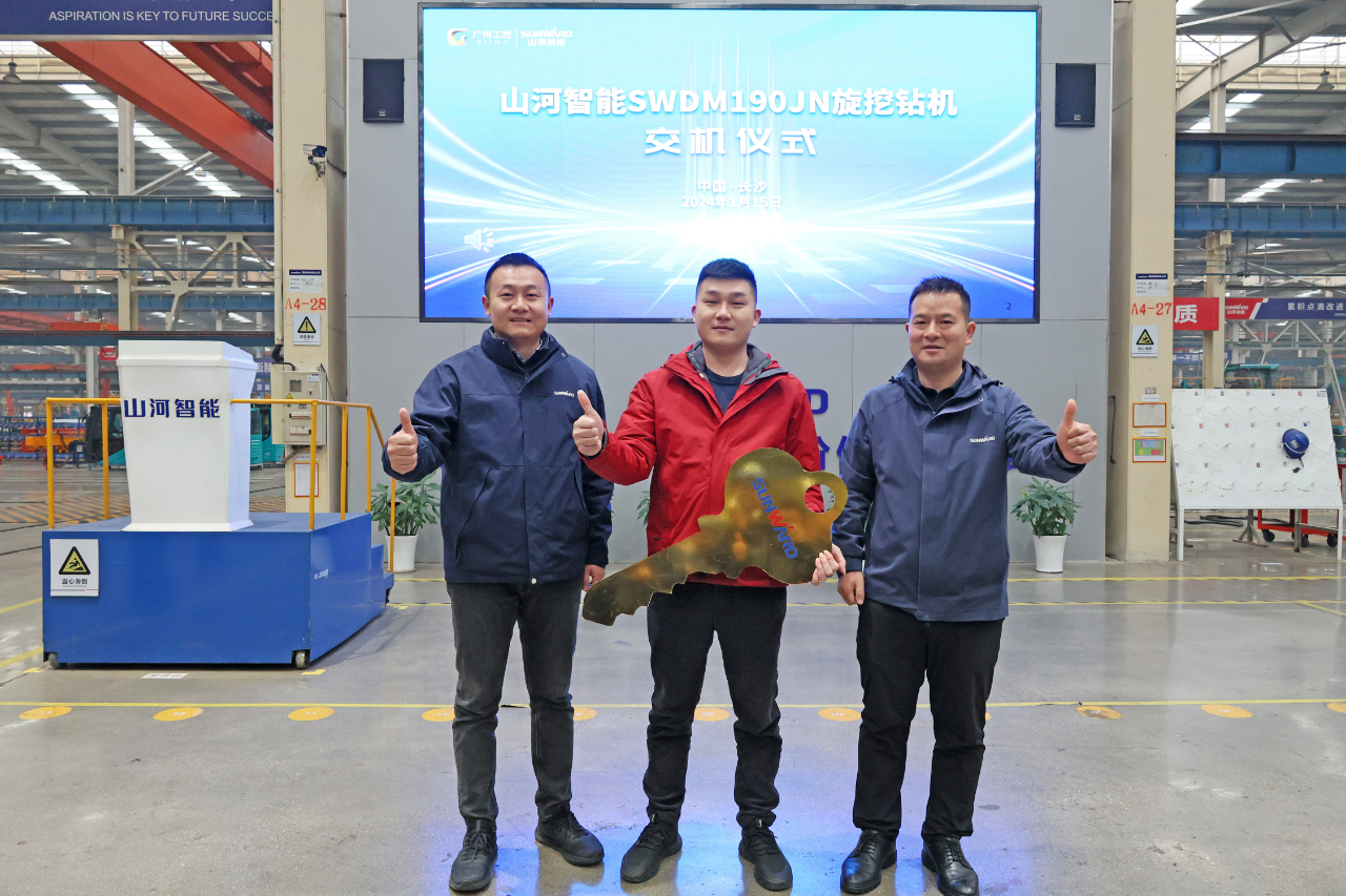 一连火热交付！必发智能SWDM190JN旋挖钻机备受天下各地客户青睐