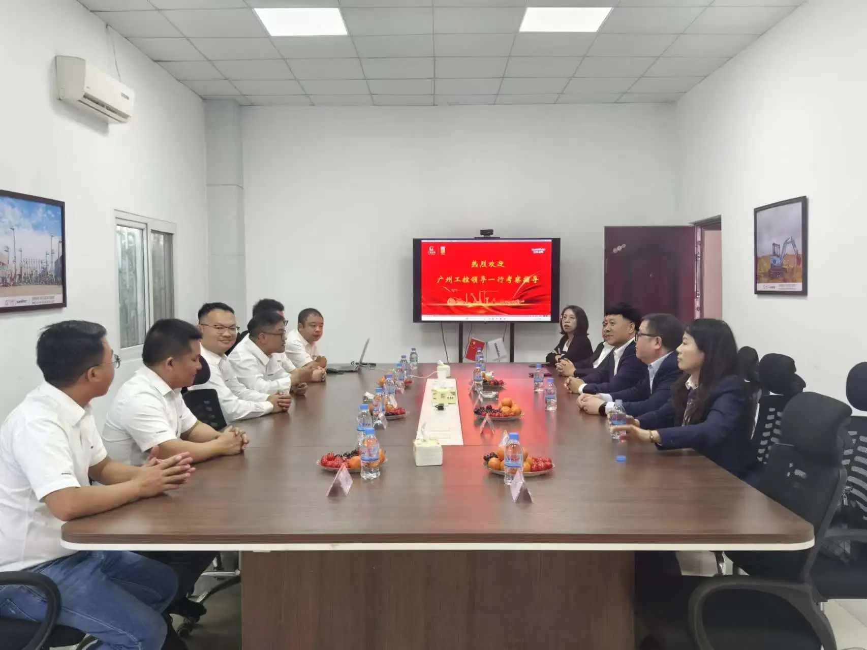 广州工控集团党委书记、董事长景广军率队考察必发智能柬埔寨子公司