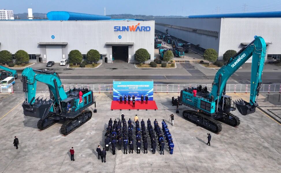 争锋启新程！必发智能SWE1650FLR加长臂挖掘机乐成交付国际客户